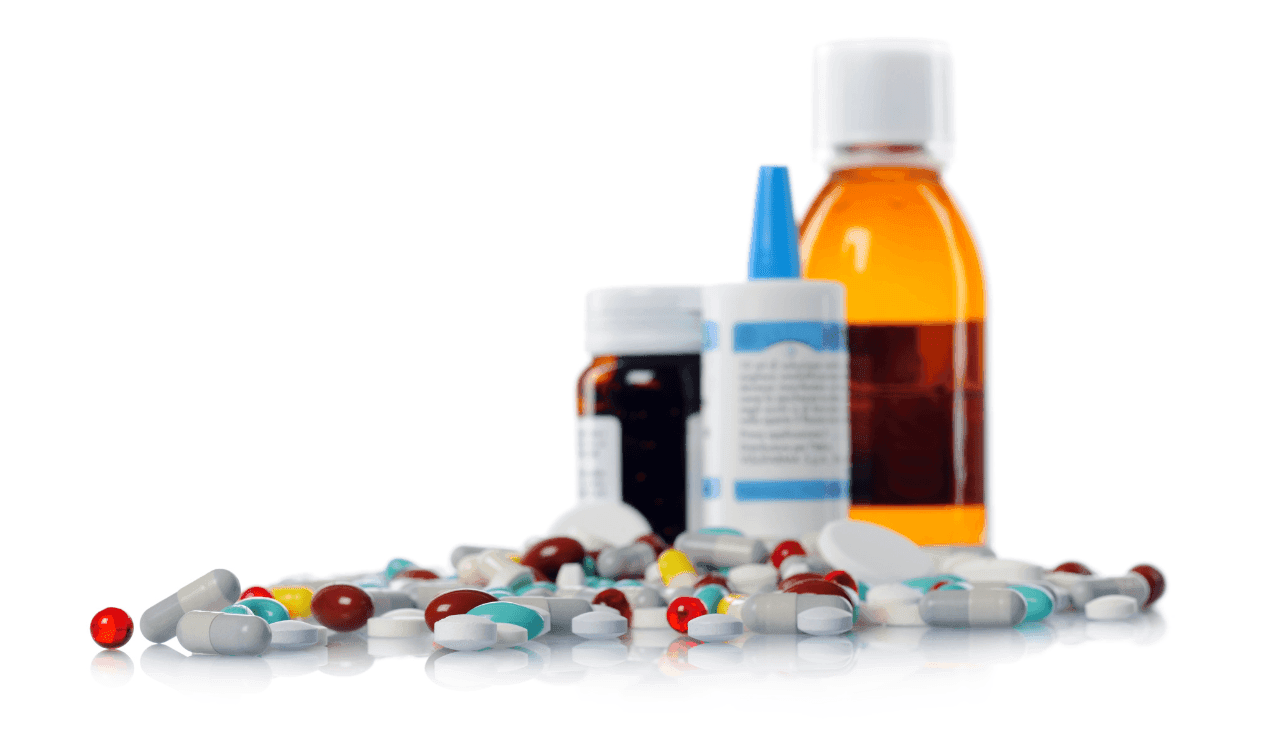 Verschiedene Tabletten und Medikamente